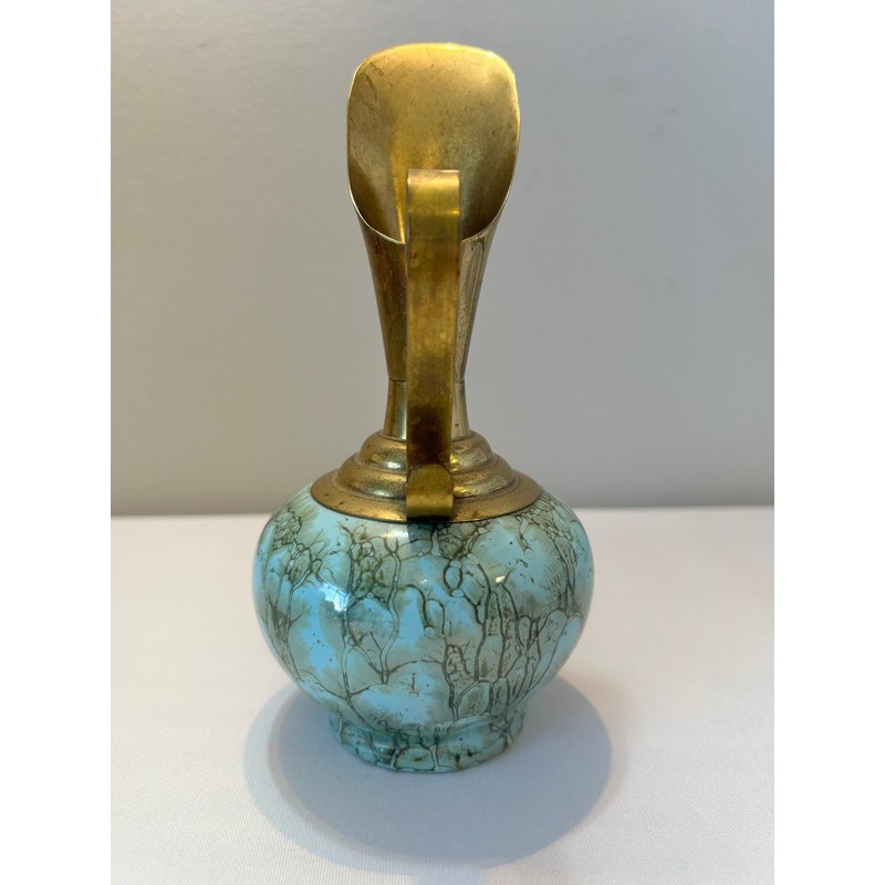 Vintage Delft Holland Hand Painted Pitcher Vase Mid Century gallery
