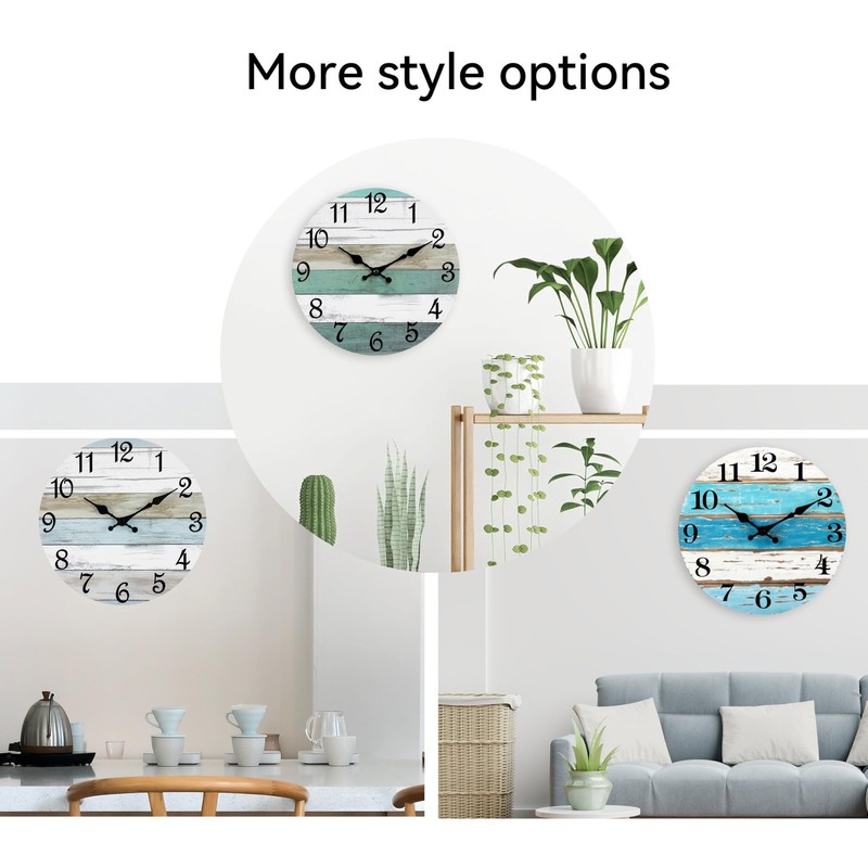 Wall Clock Nautical Decor Beach Outdoor Clocks For Patio Wall Clocks Battery New gallery