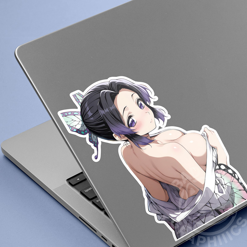 Shinobu Anime Waifu Pinup beuitiful 7in Anime Car laptop Vinyl Sticker 230