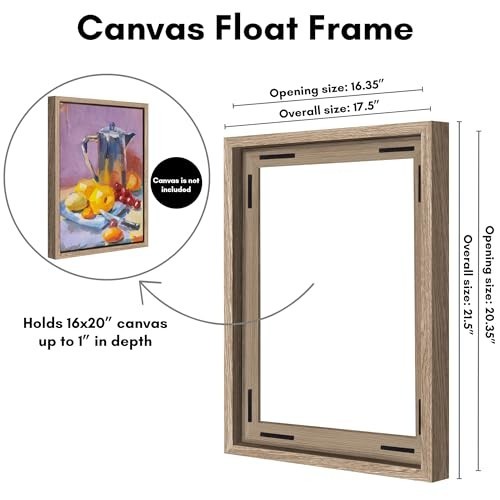 16x20 Floating Canvas Frame with Adhesive Strips - Vertical & Horizontal Display gallery