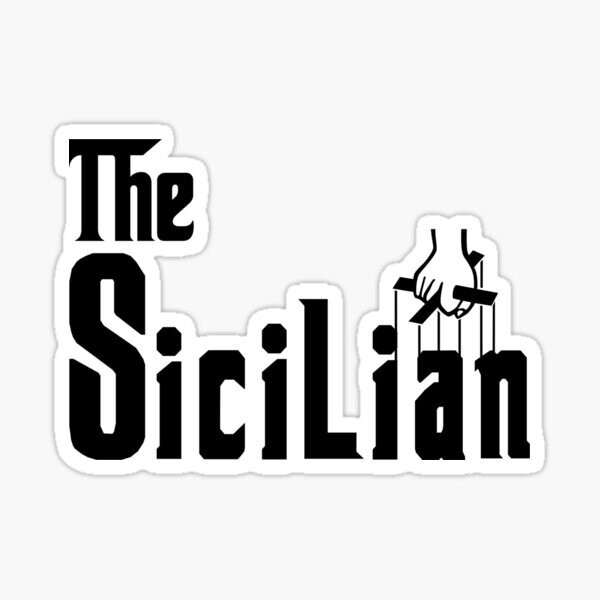 Italian, The Sicilian, Sicily, Vinyl Die Cut Sticker