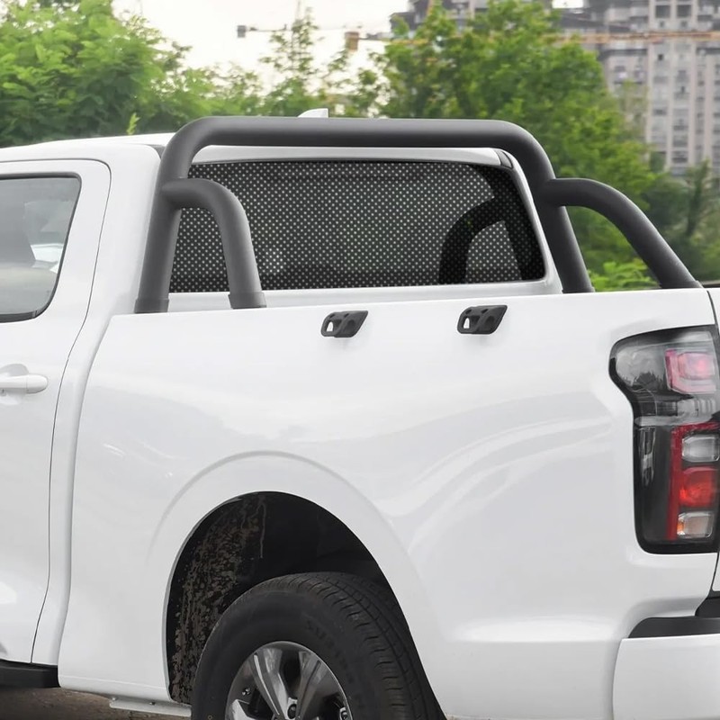 Truck Rear Window Decal Wrap Perforated Vinyl Sticker 55x16.5 Black Universal gallery