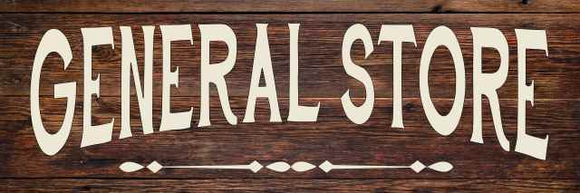 General Store Grocery Mercantile Rustic Looking Wood Sign Wall B3-06180028087