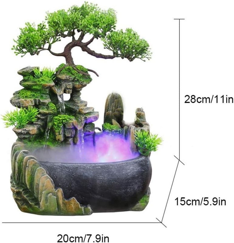 Zen Desktop Fountain with Automatic Pump gallery