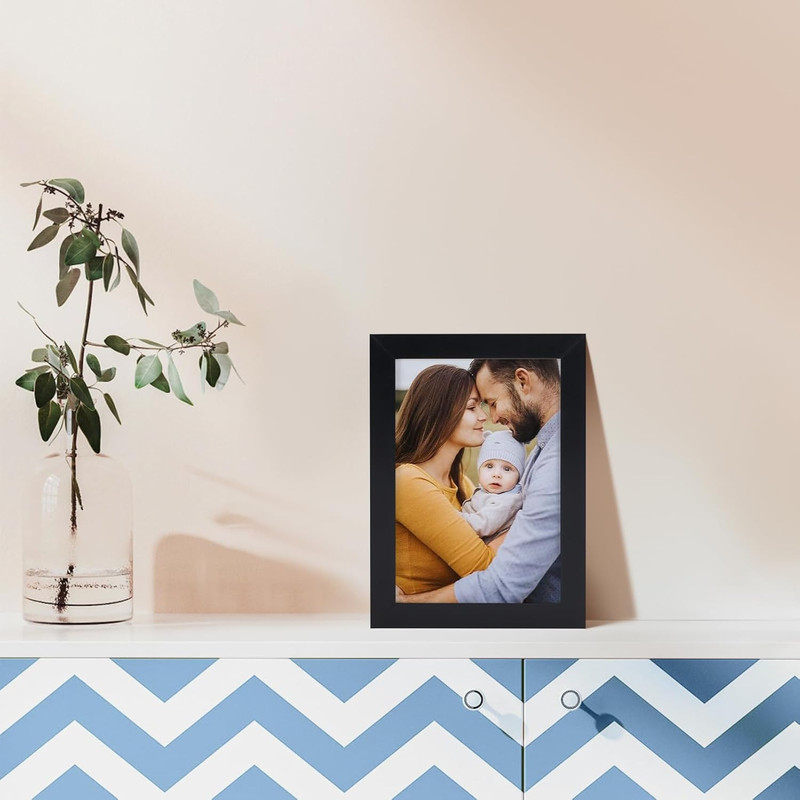 WIFTREY 18 Pack 3.5X5 Picture Frame Black, 3.5 X 5 Photo Frames Bulk for Wall Ha gallery
