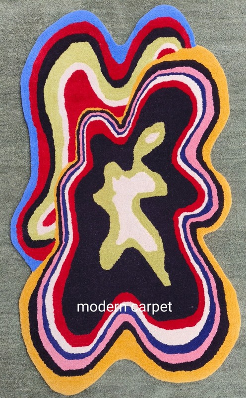Franky Rugs Handmade 100% Woolen Hand Tufted For Home Decoration