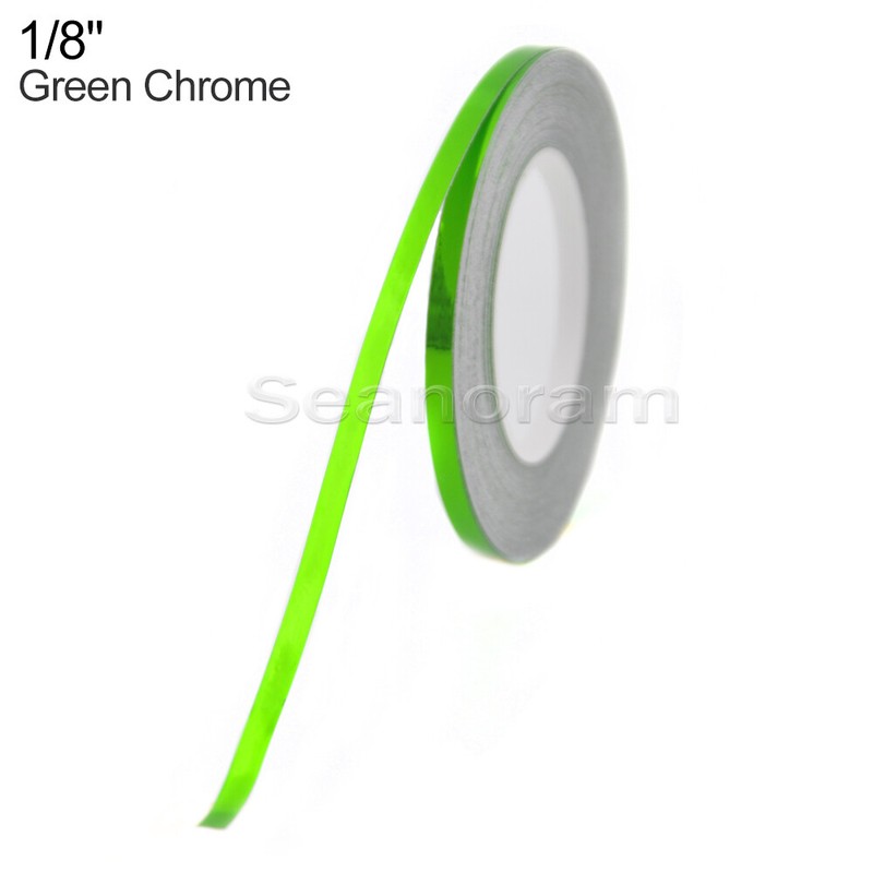 1/8″ 3mm Green Chrome DIY Home Shop Pinstriping Pin Stripe Decal Vinyl Sticker