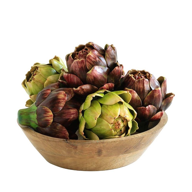 Artificial Artichoke Vegetables Wedding Party Home Decor Set 6 Large Red Faux