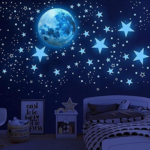 1078PCS Glow in the Dark Stars & Moon Stickers | Ceiling Wall Decals for Kids gallery