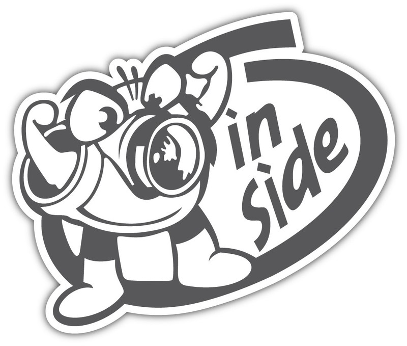 Turbo Inside Sticker Car Bumper Decal – 3”, 5” or 6”
