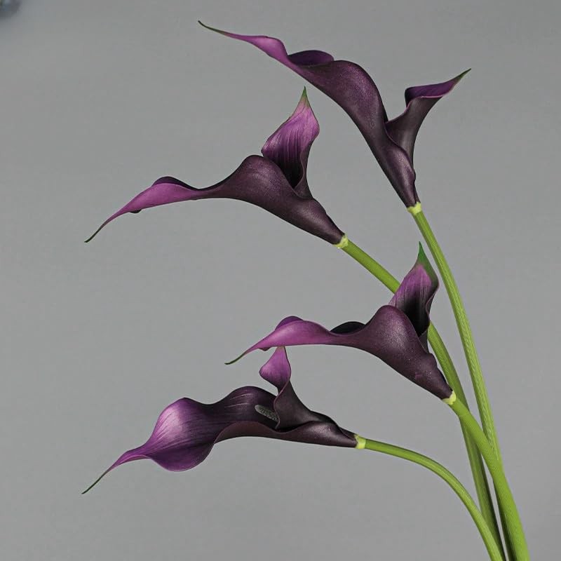 6 Pieces Calla Lily Artificial Flowers,Real Touch Latex Flowers,Long Stem Art... gallery