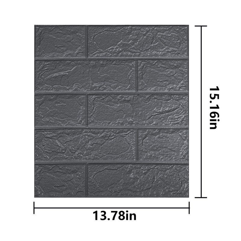 10/20pc 3D Tile Brick Wall Sticker Self-adhesive Waterproof Foam Panel Wallpaper gallery