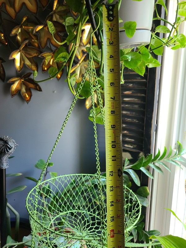 Vintage Large Bright Green 3 Tier Wire Hanging Fruit Basket Holder Decor Shabby gallery