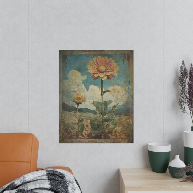 Vintage BOTANICAL Garden Wall Art, Retro Floral Nature Decor, Flower Bud Garden gallery