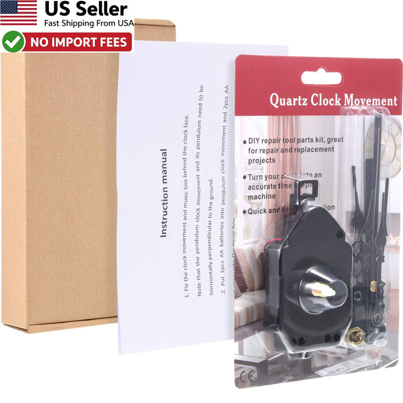 Hicarer Quartz Pendulum Trigger Clock Movement Chime Music Box Kit 3 Pairs Hands gallery