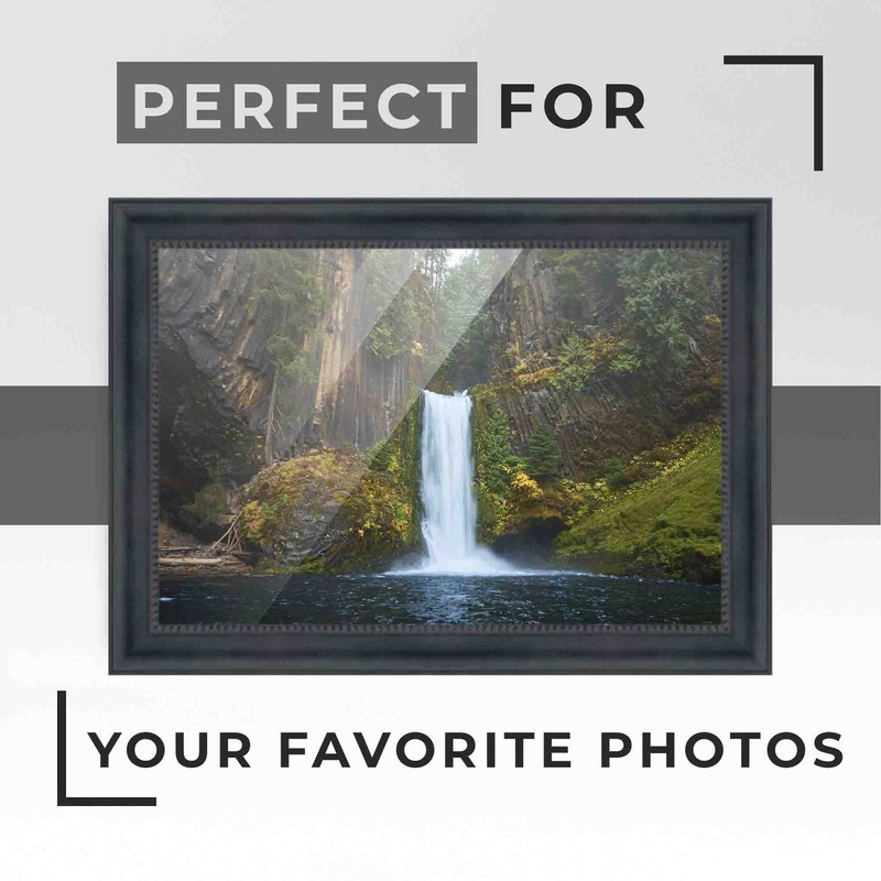 27x40 Frame Black Real Wood Movie Poster Frame Width 1.5 inches | Interior Frame gallery