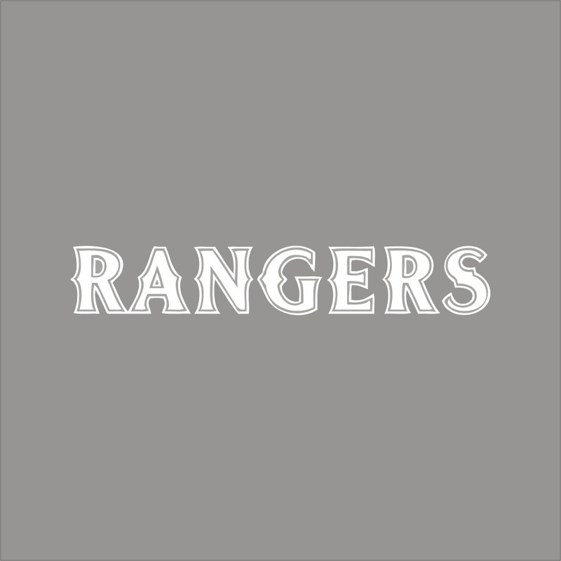 Texas Rangers #12 MLB Team Logo 1 Color Vinyl Decal Sticker Window Car Wall