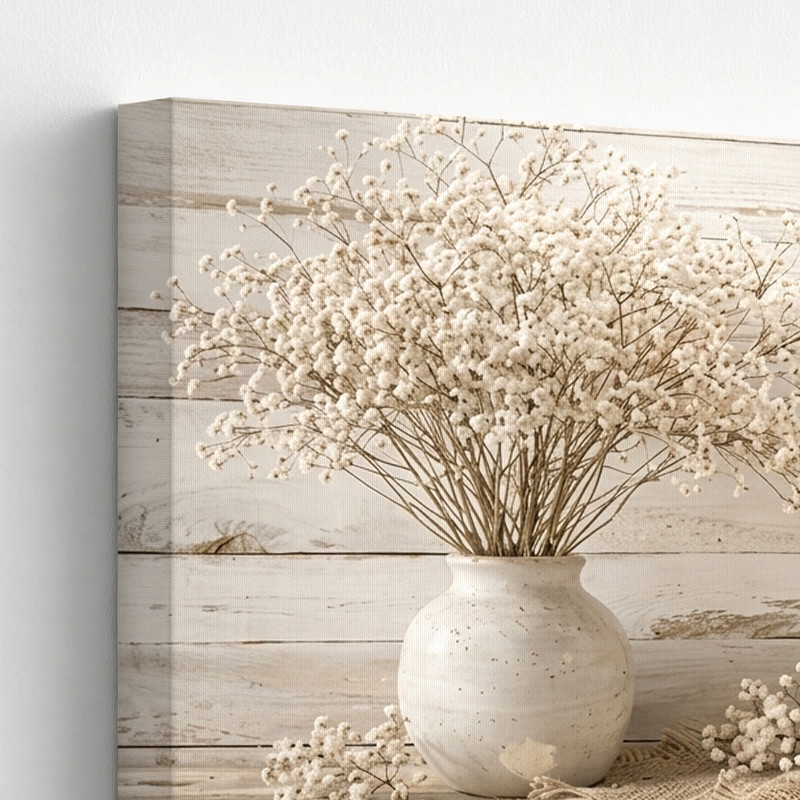 3 Pieces Rustic Heart Flowers Large Wall Art Set for Living Room Set Of 3 gallery