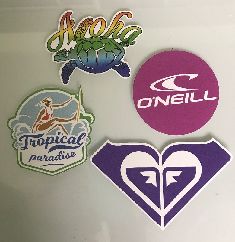 Surf Sticker Pack - Surfer Girl Surfing Roxy Quicksilver Rip Curl Billabong Reef gallery