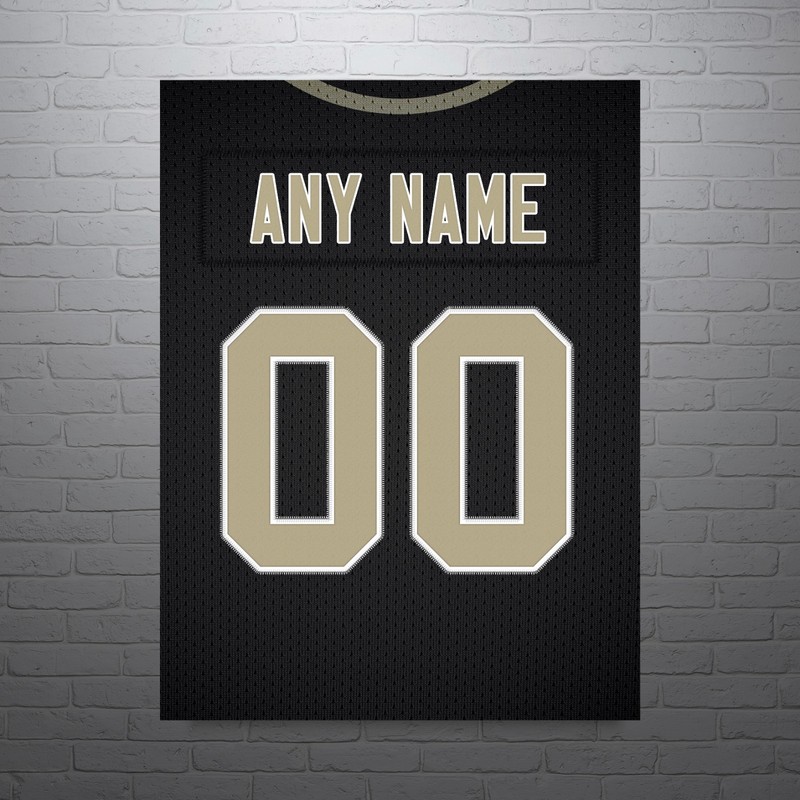New Orleans Saints Football Jersey Print – Personalized Any NAME & NUMBER