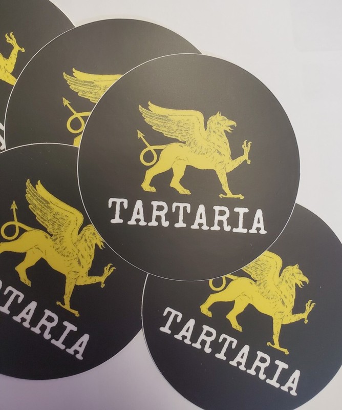 TARTARIAN FLAG STICKERS 3X3 INCHES PACK OF THREE (3) **WORLDWIDE 🌐 SHIPPING**
