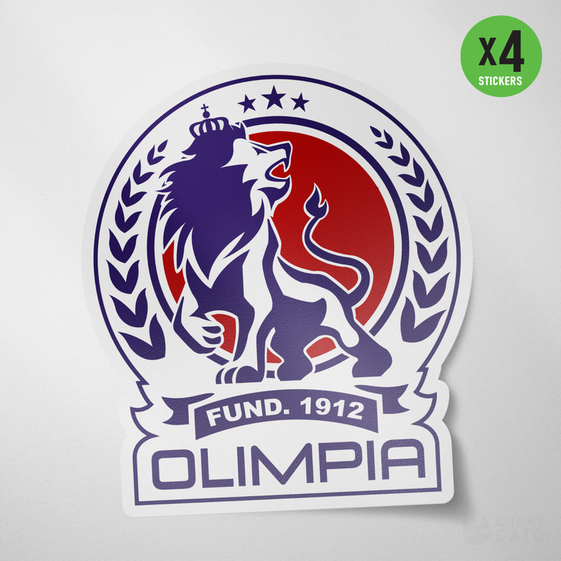 (4 Pack) CD Olimpia Honduras Vinyl Sticker Decal Calcomania Color Tegucigalpa