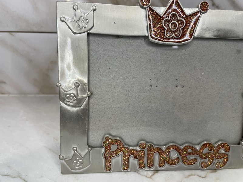 Vtg Claire’s Princess Picture Frame Metal Enamel Y2K 2000’s Teen Decor gallery