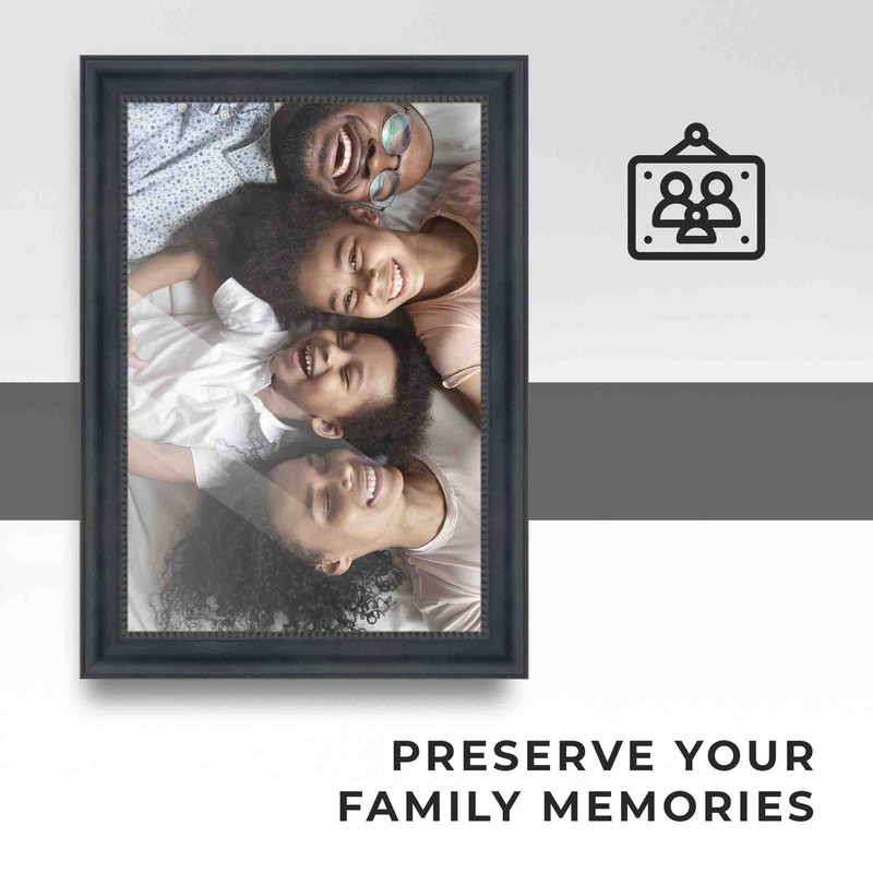 27x40 Frame Black Real Wood Movie Poster Frame Width 1.5 inches | Interior Frame gallery