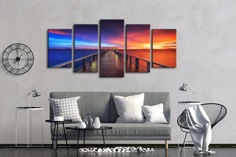 Canvas Print Painting Picture Photo Home Decor Wall Art Landscape Bridge Framed gallery