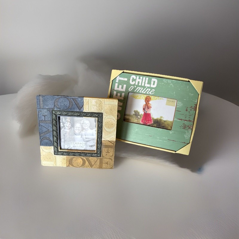 A Pair Of Picture Frames One 4x4 Heartstone/4x6 Sonoma Both Still In Their Box gallery