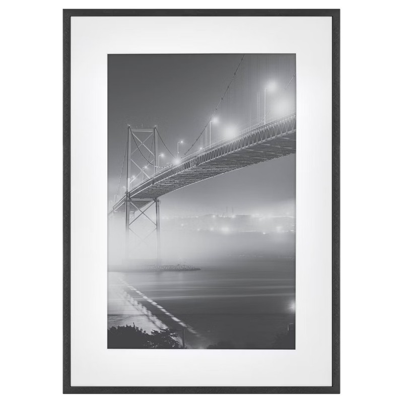 15.4″ x 21.4″ Matted to 11″ x 17″ Thin Metal Gallery Frame