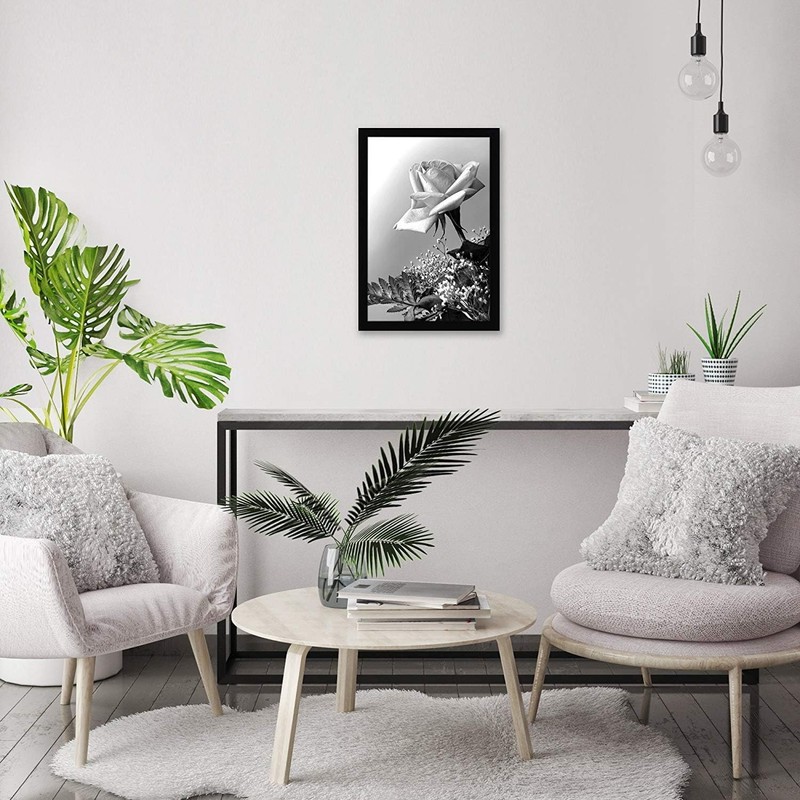 Americanflat 12x18 Poster Frame with Polished Plexiglass - Black Picture Frame - gallery