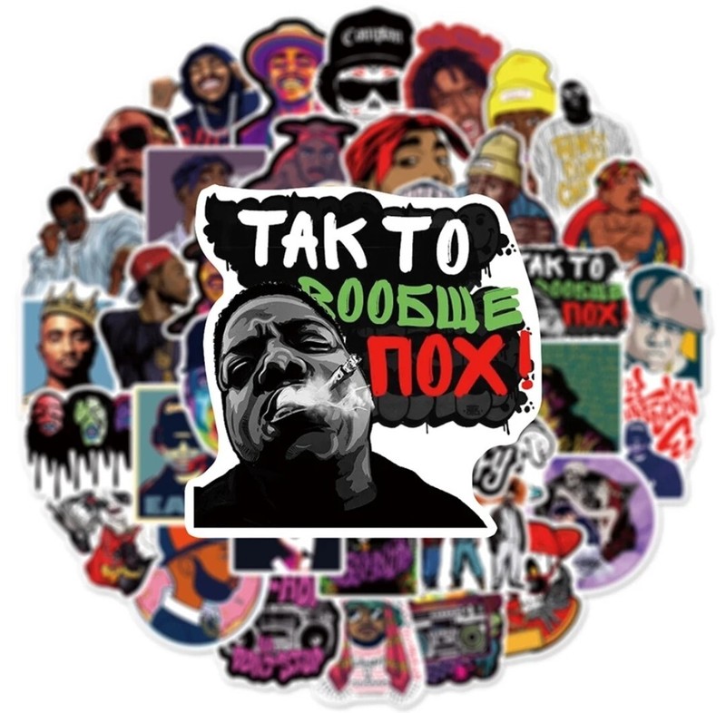 10 PCS Hip Hop Rapper Rap Music Stickers BRAND NEW gallery