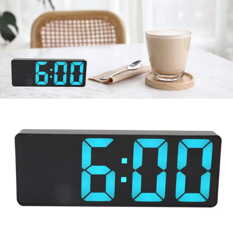 Electronic Desktop Clock Compact Size With Temp Display For Home Premium gallery