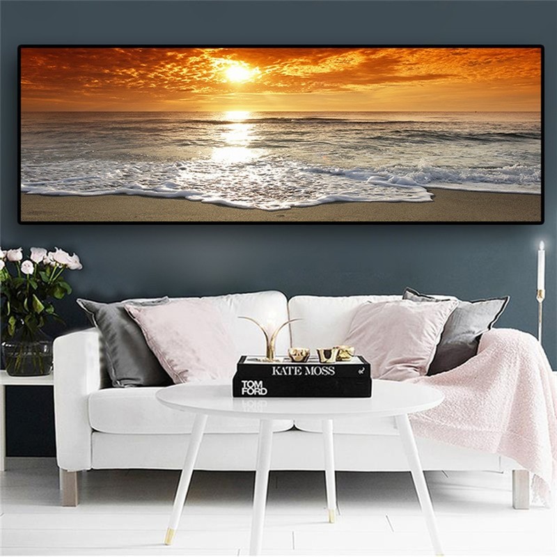 Canvas Painting of Beach Landscapes Decorative Wall Art for Various Spaces gallery