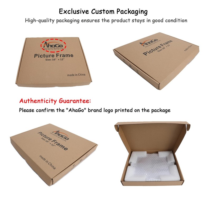 10x12 Inch Rose Gold Horizontal Floating Frame For Picture 8.5x11/8x10/7x9 gallery