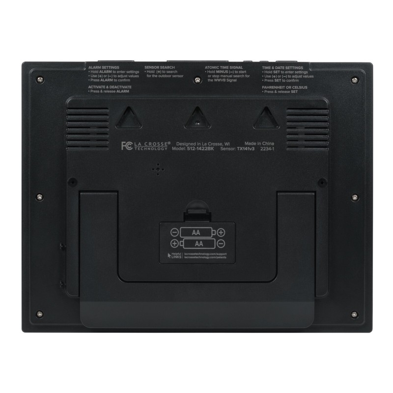 512-65937 La Crosse Technology Atomic Digital Wall Clock with TX141V3 - Open Box gallery