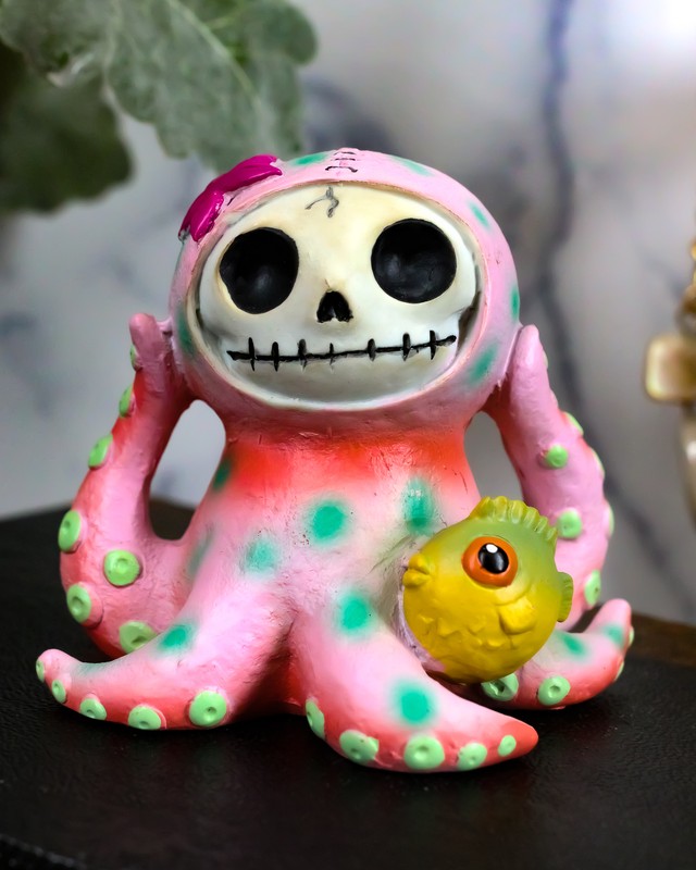 Furrybones Octopee Octopus Miniature Figurine Home Decor Fun Animal Collectibles