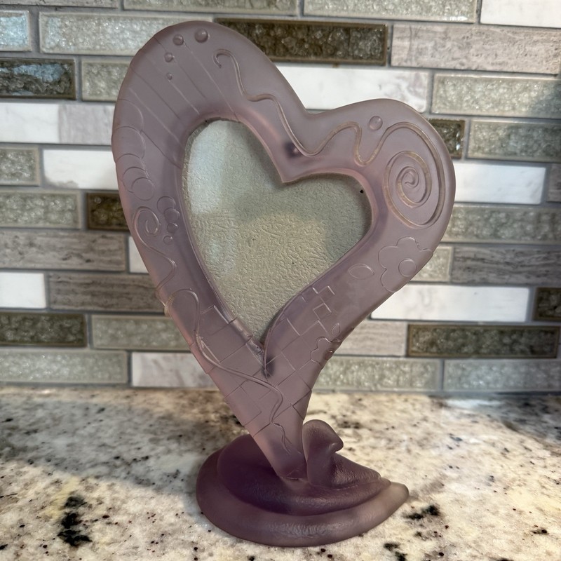 Light Frosted Purple frame-ology Heart Frame/Whimsical/Fairy/Y2K/Decor