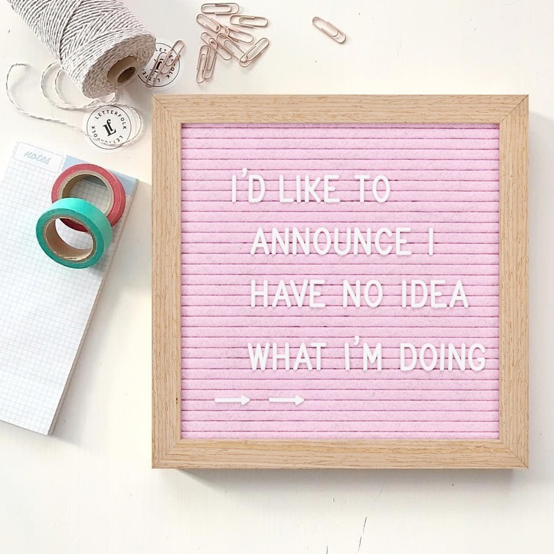 Felt Letter Board with 294 Letters, Numbers, Symbols - 10X10 Inch Changeable Mes gallery