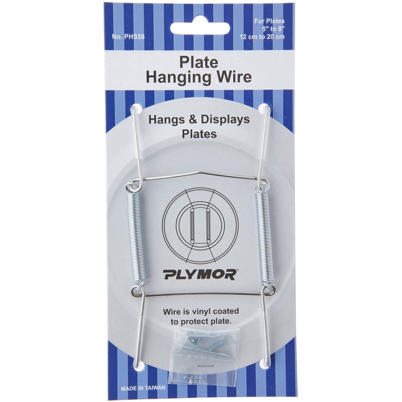 Plymor Stainless Steel Wall Mountable Plate Hanger (For Plates 5" - 8")