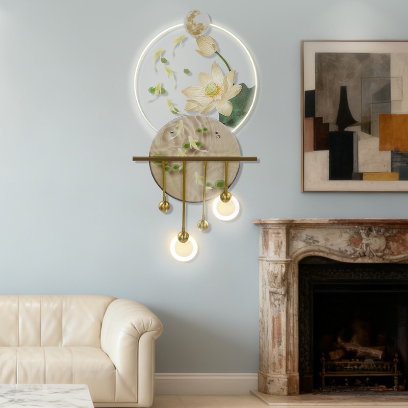 Wall Art Decor w/ Led Light Wall Sculpture Painting Decor Art For Living Room.
