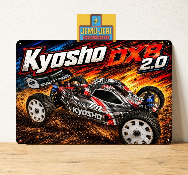 Kyosho DXB 2.0 Buggy RC Car Metal Tin Sign Poster 20x30cm