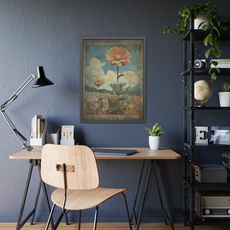 Vintage BOTANICAL Garden Wall Art, Retro Floral Nature Decor, Flower Bud Garden gallery