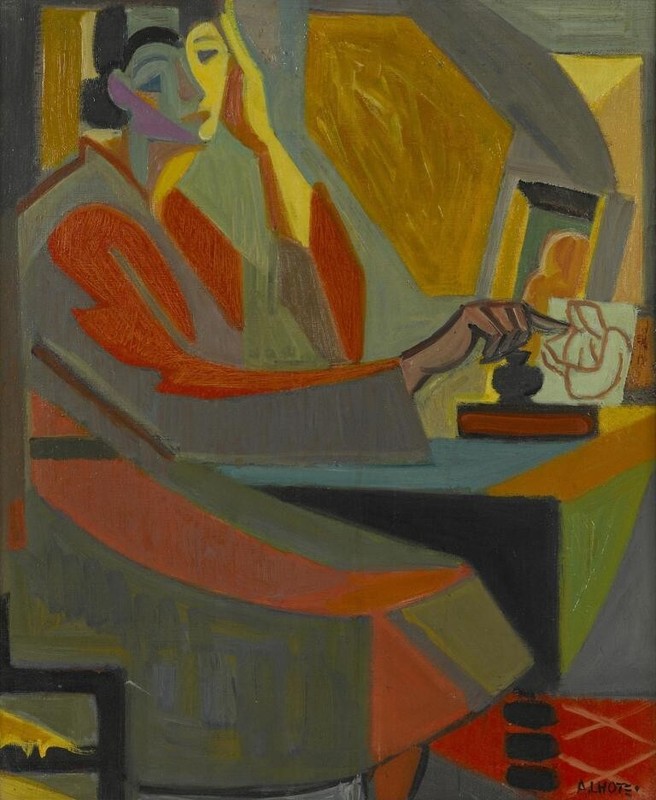 Portrait of a Woman – André Lhote 1923 – Geometric Elegance in Cubist Form