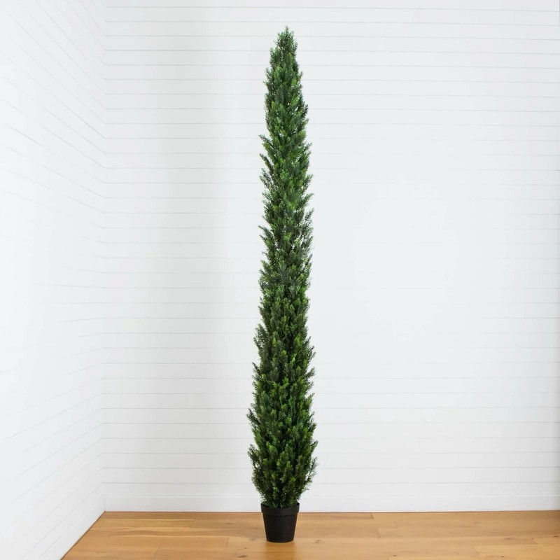 12FT Cedar Topiary Artifical Tree UV (Indoor/Outdoor) Home Decor. Retail $499