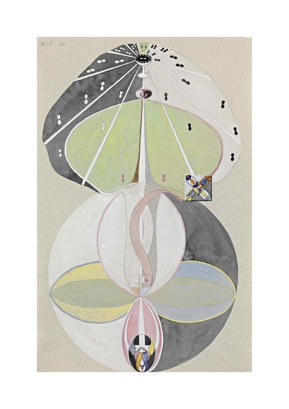 Hilma af Klint Tree of Knowledge No 5 : Giclée Art Print 1913–1915