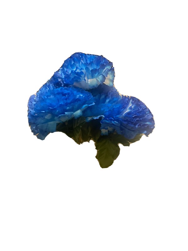 (Pack of 24) Blue Carnation 13″ Bush Artificial Silk Flower DIY Craft Wedding