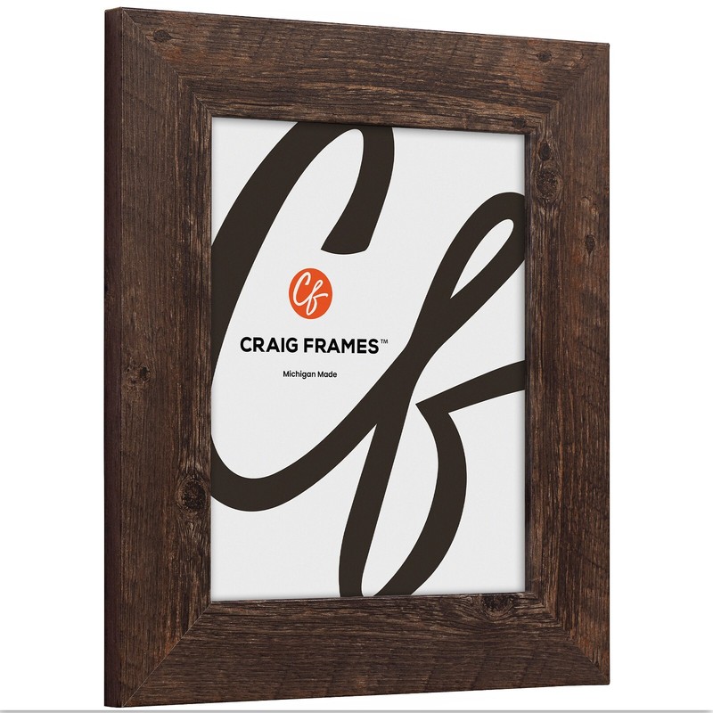 American Barn, 2" Brown Faux Barnwood Picture Frame, Common Sizes 4x5 - 24x36 gallery