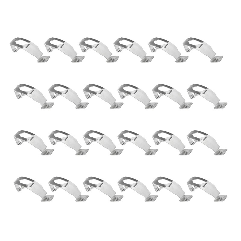 24 PCS Photo Frame Clips, Backboard Fixing Clips Metal Spring Turn Clip Hangi…